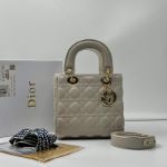 صورة ليدي ديور مع علبة Dior ، لون سكري